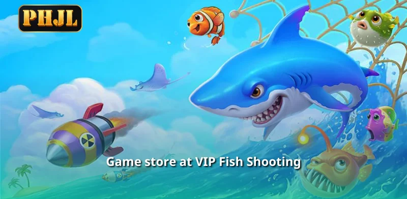 Game store at VIP Fish Shooting