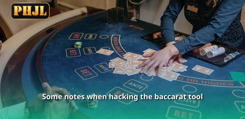 Some notes when hacking the baccarat tool