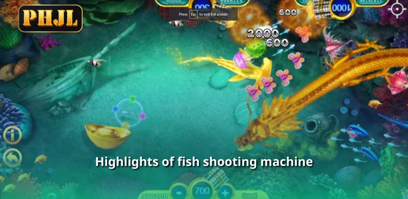 Highlights of fish shooting machine